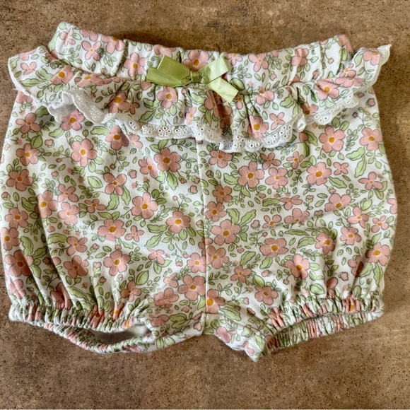 Nicole Miller - 6/9 Month Three piece Peach and Green Set -NWOT - Picture 8 of 14